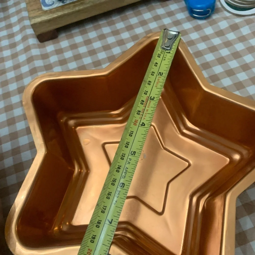Copper Gold Star-Shaped Bakeware Set set of 2